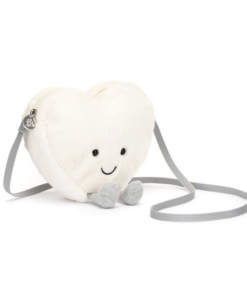 Amuseables Cream Heart Bag, Jellycat