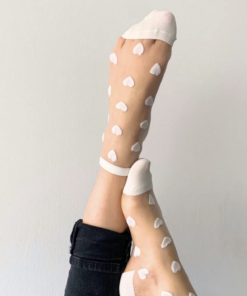 Chaussettes Cœur Blanc, Sockette