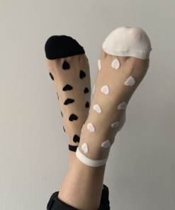 Chaussettes Cœur Blanc, Sockette