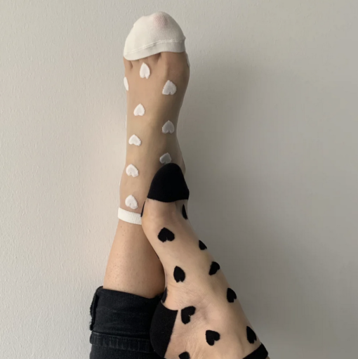 Chaussettes Cœur Blanc, Sockette