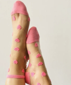 Chaussettes Cœur Corail, Sockette