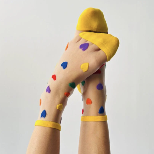 Chaussettes Cœur Multicolore, Sockette