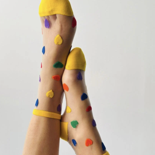 Chaussettes Cœur Multicolore, Sockette