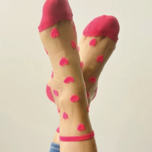 Chaussettes Cœur Rose, Sockette