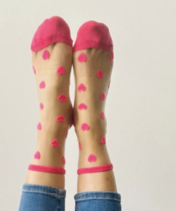 Chaussettes Cœur Rose, Sockette