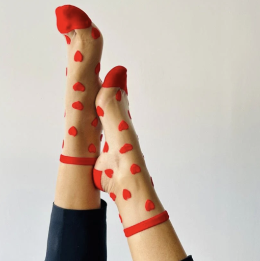 Chaussettes Cœur Rouge, Sockette