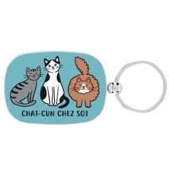 Porte-clés Chat, Derrière La Porte