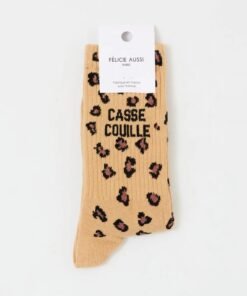 Chaussettes Léopard "Casse Couille" , Félicie Aussi