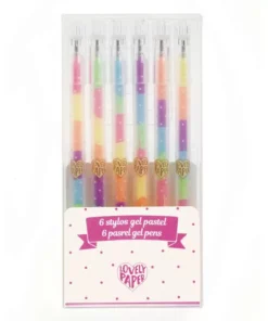 6 Stylos Gel Pastel, Djeco