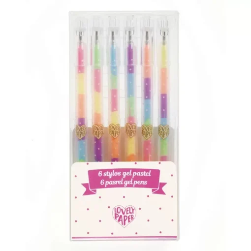 6 Stylos Gel Pastel, Djeco