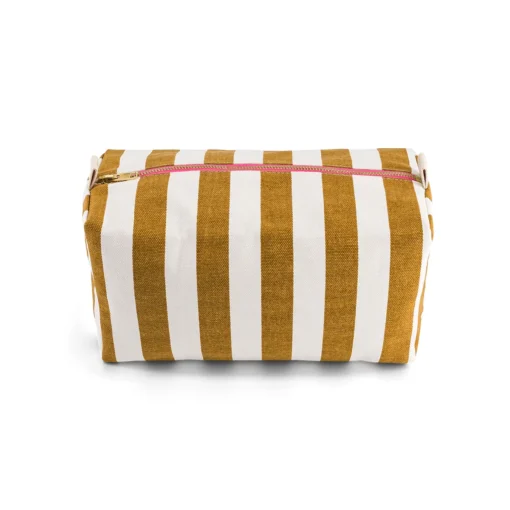 Trousse de toilette Vic Rayures Caramel, Rose In April