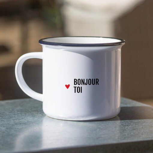 Mugs "Bonjour/Salut" (4 modèles), Bibiche fait son cirque