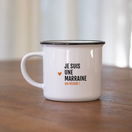 Mug "Je suis une marraine qui déchire", Bibiche fait son cirque