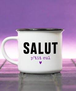 Mugs "Bonjour/Salut" (4 modèles), Bibiche fait son cirque