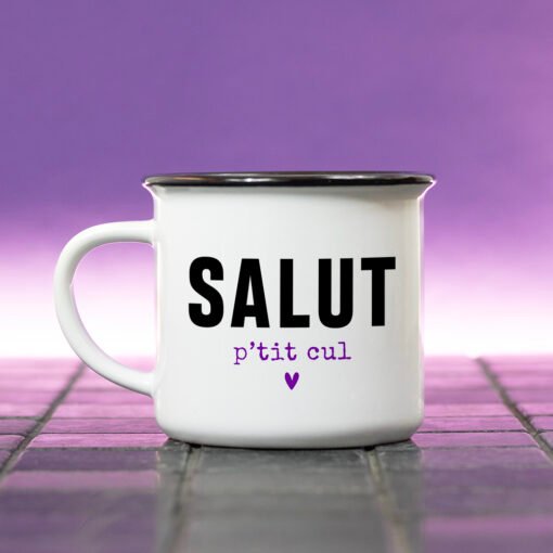 Mugs "Bonjour/Salut" (4 modèles), Bibiche fait son cirque